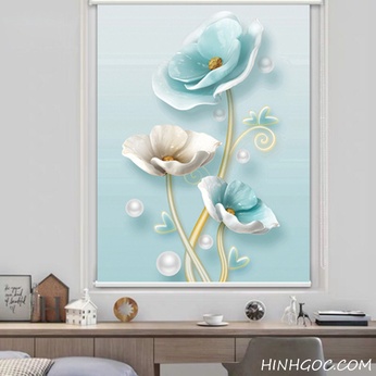 3D picture file of porcelain tulip relief - S005