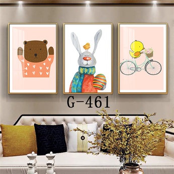 Modern abstract triptych file - G-461