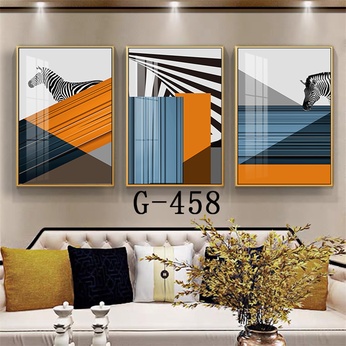 Modern abstract triptych file - G-458