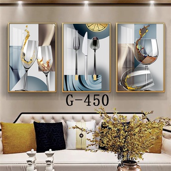 Modern abstract triptych file - G-450