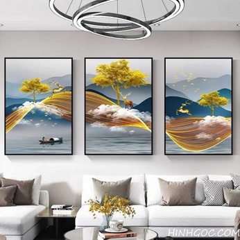 Modern abstract landscape painting file - SLH-3126