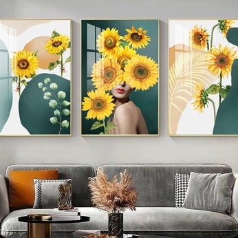 Set of 3 Modern Abstract Art Files - HQ-453