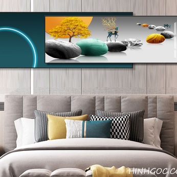 Modern Abstract Framed Art File - HQ-382