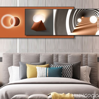 Modern Abstract Framed Art File - HQ-379