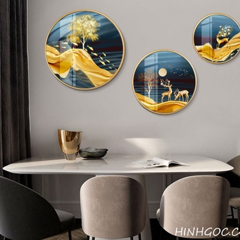 File of 3 modern landscape circles - OP24220274