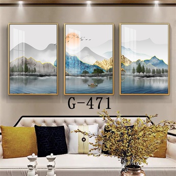 Modern abstract triptych file - G-471