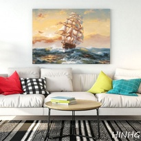 Smooth sailing oil painting file - OP15927087