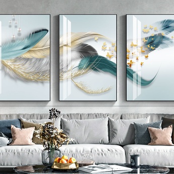 Set of 3 Modern Abstract Art Files - HQ-483