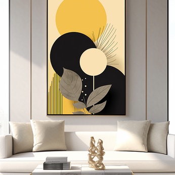 Modern Geometric Abstract Simple Style Interior Decoration Painting