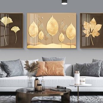 Abstract Golden Leaf Art File - HL0011