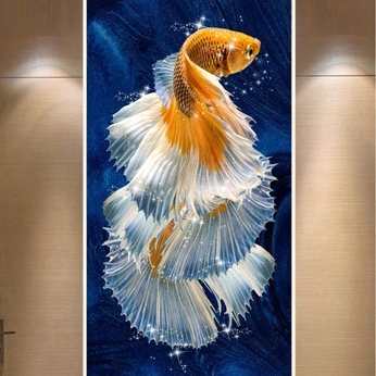 Artistic goldfish painting file - CA001