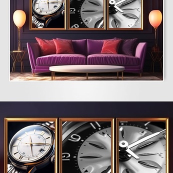 High-end clocks, clocks, corporate spirit, culture, decorative paintings