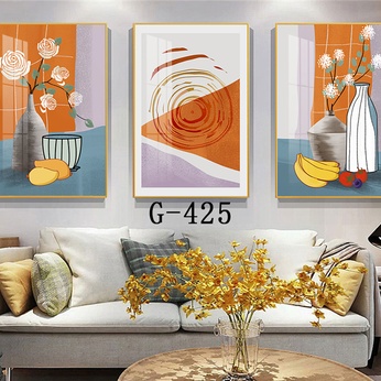 Modern abstract triptych file - G-425