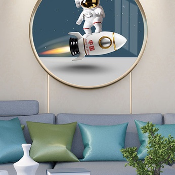 Nursery Astronaut Decorative Painting