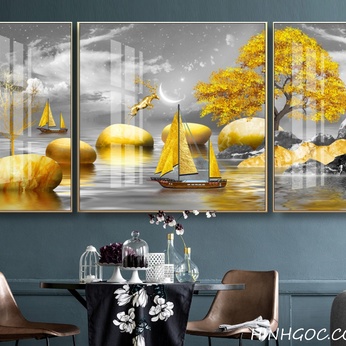 Modern style smooth sailing painting file - HG151