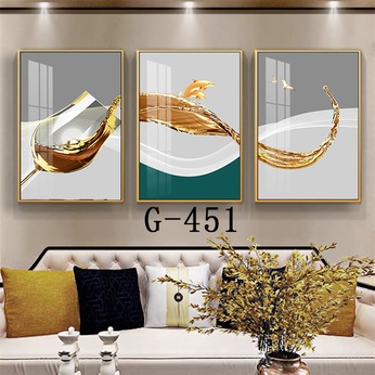 Modern abstract triptych file - G-451