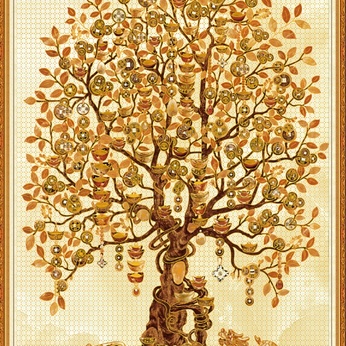 Treasure gold tree picture file - TL0001