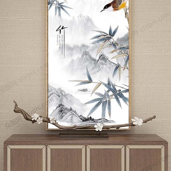 New Chinese Atrium Decorative Painting