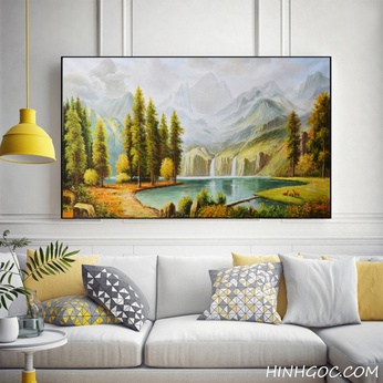 Natural landscape oil painting file - HG100