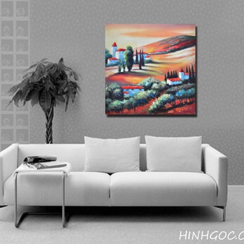 Oil Painting Landscape Art File hoàng hôn - HG306_4