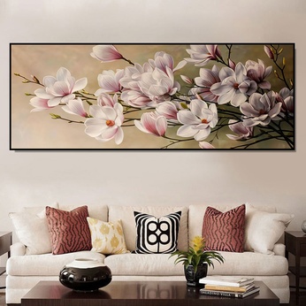 Oil painting file of magnolia flowers - HL0026