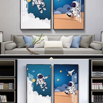 Modern Simple Astronaut Decorative Paintings