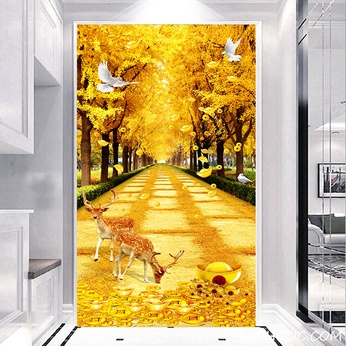 Deer and Gold Deer Landscape File - HG133