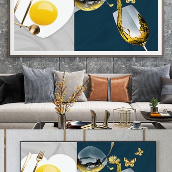 Decorative paintings of the Zhenjin Restaurant goblet hotel