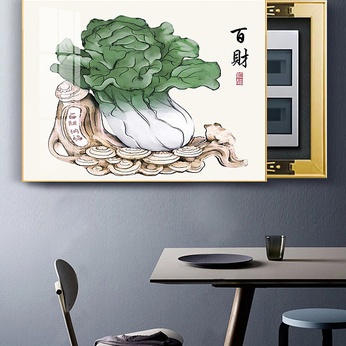 Chinese Cabbage Bai Cai Nafu Electric Meter Box Painting