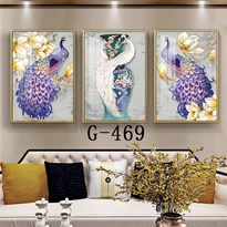 Modern abstract triptych file - G-469