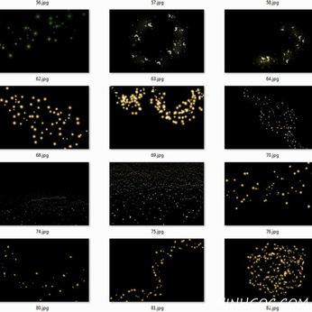 Synthesis of firefly light effects - photoshop