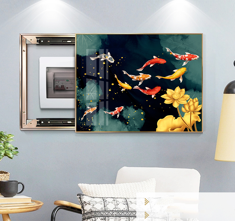 File of Lotus and Koi Fish Artwork - HG1074