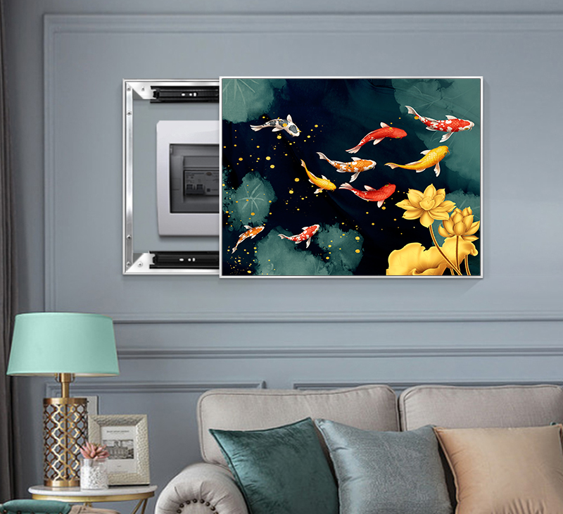 File of Lotus and Koi Fish Artwork - HG1074