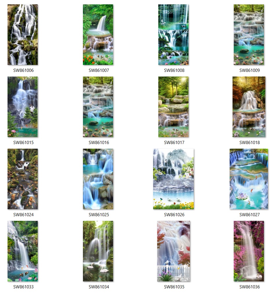 40 Stunning Vertical Waterfall Landscape Files - SW861