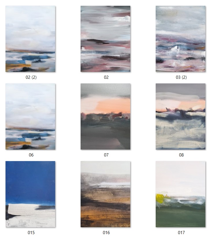 26 files of Nordic abstract oil paintings - TTA3