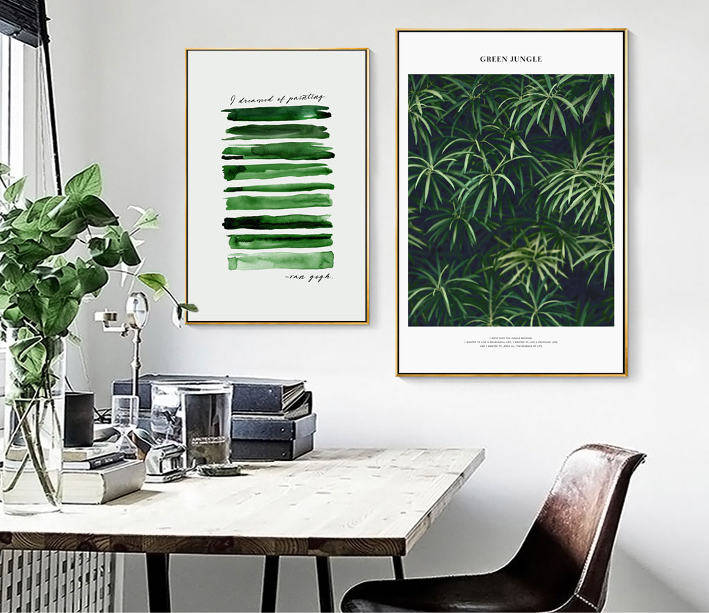 Combined green plant painting file - OP18705037