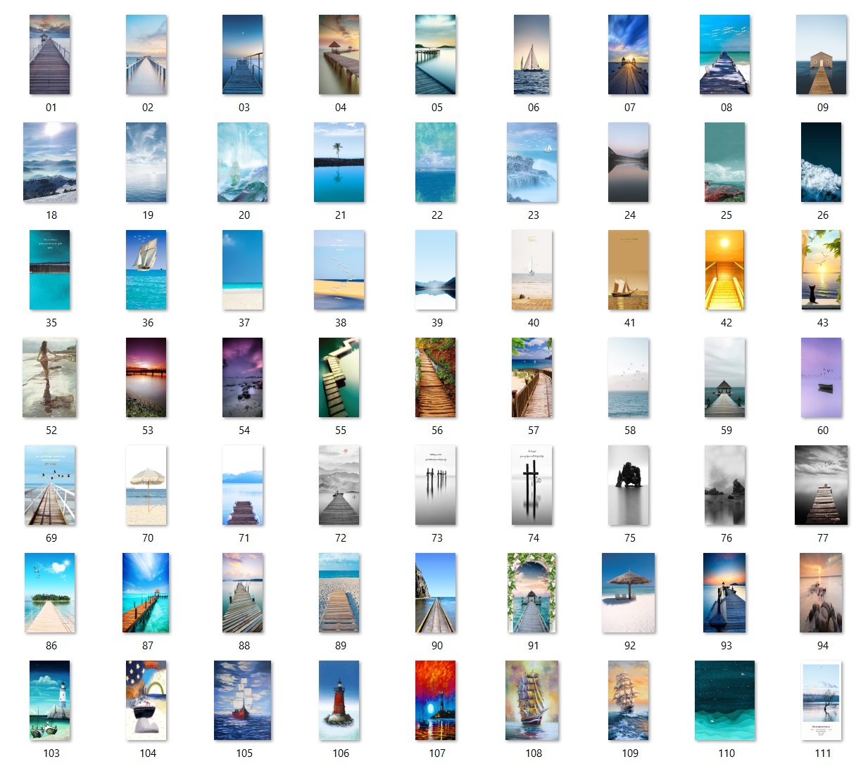 118 Files along the sea landscape - BIA1