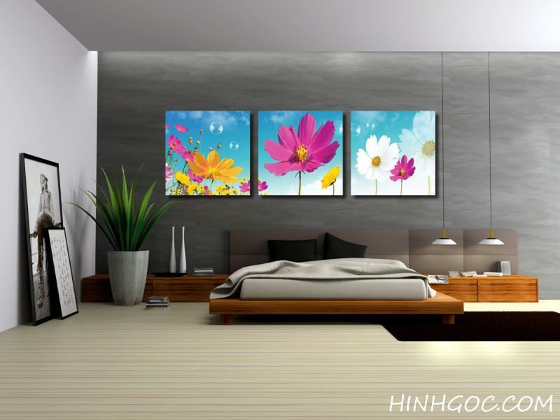 File of three colorful flowers - FR306