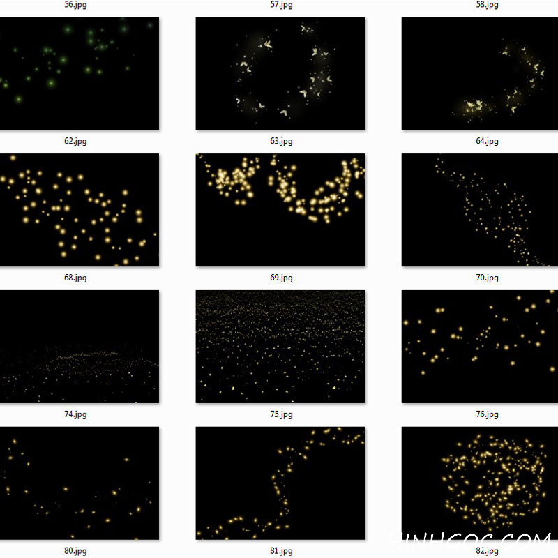 Synthesis of firefly light effects - photoshop