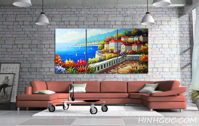 Oil Painting Landscape Art File biển - HG321_13