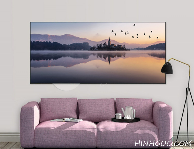 Sunset sea view painting file - HG108