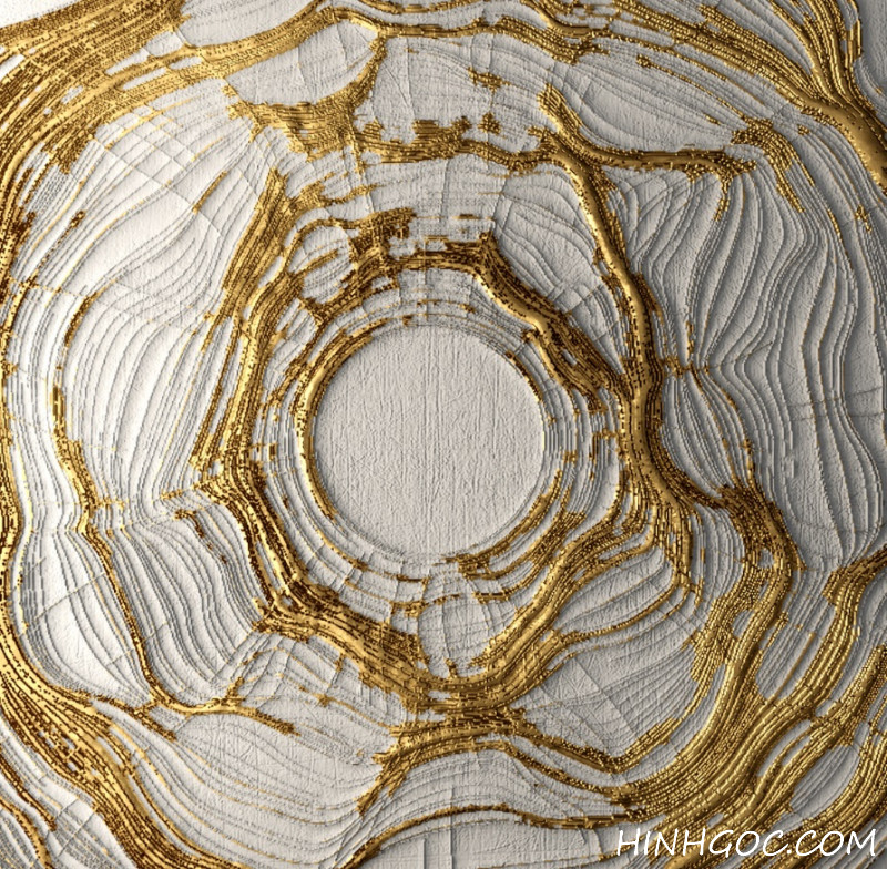 Gold Circle Picture Abstract File - HG115