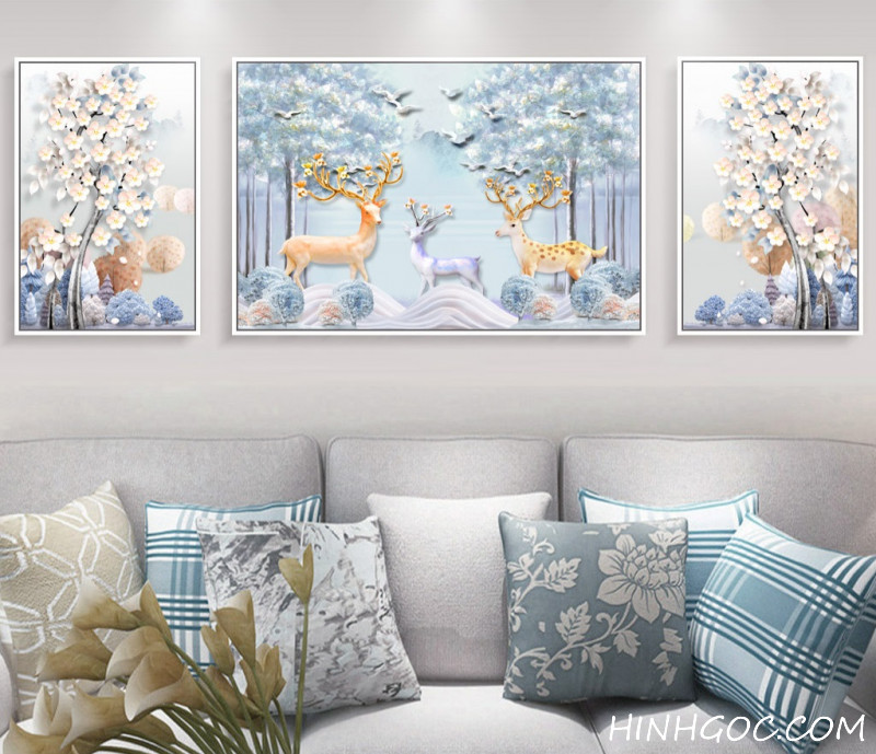 Deer Painting File - HG3006