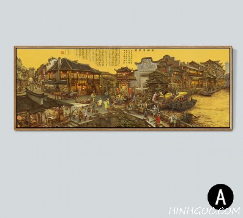 Landscape painting file of ancient calligraphy - HG1019