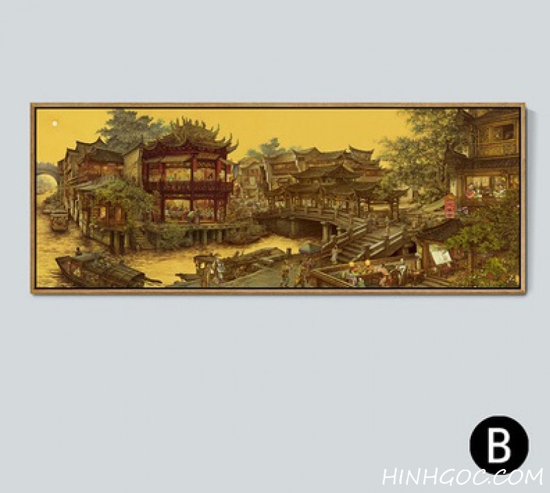 Landscape painting file of ancient calligraphy - HG1019