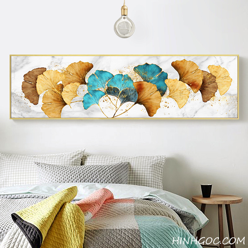 Ginkgo leaf painting file for bedroom decoration - HG1028