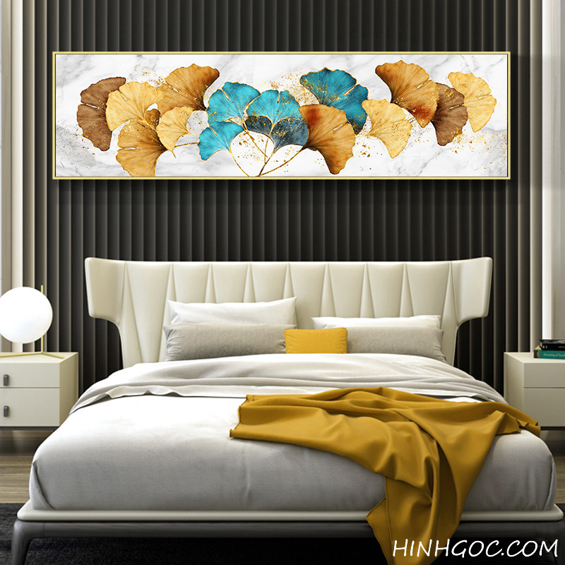 Ginkgo leaf painting file for bedroom decoration - HG1028