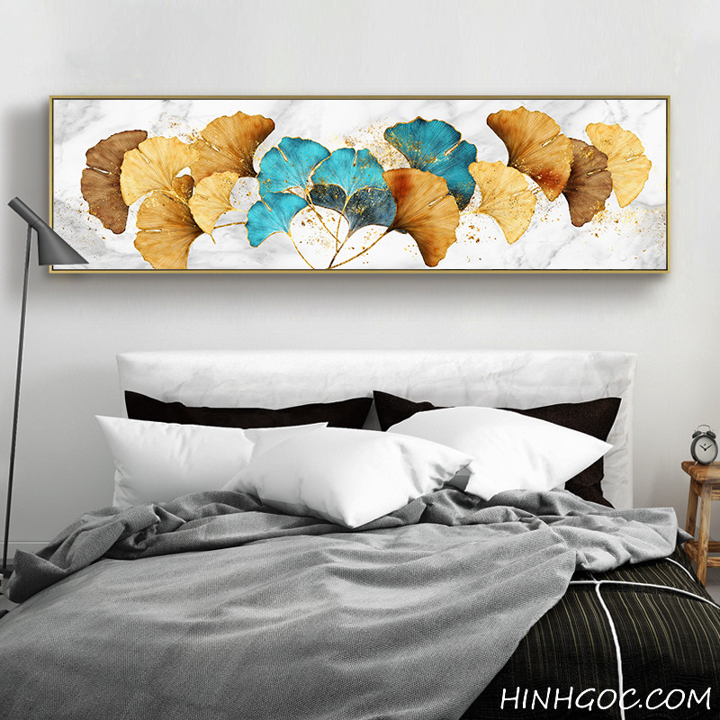 Ginkgo leaf painting file for bedroom decoration - HG1028