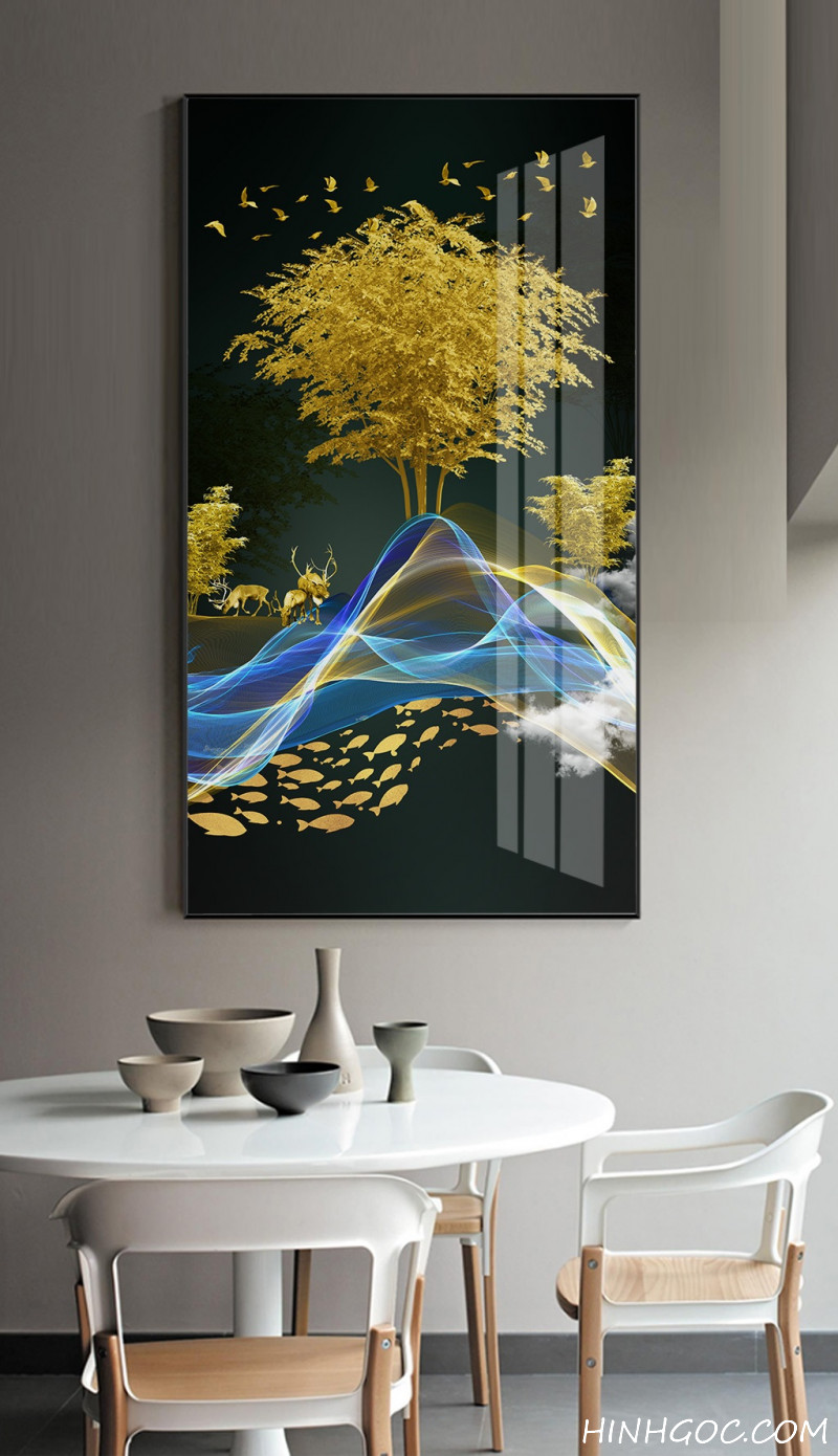 Modern abstract landscape painting file - HG1040