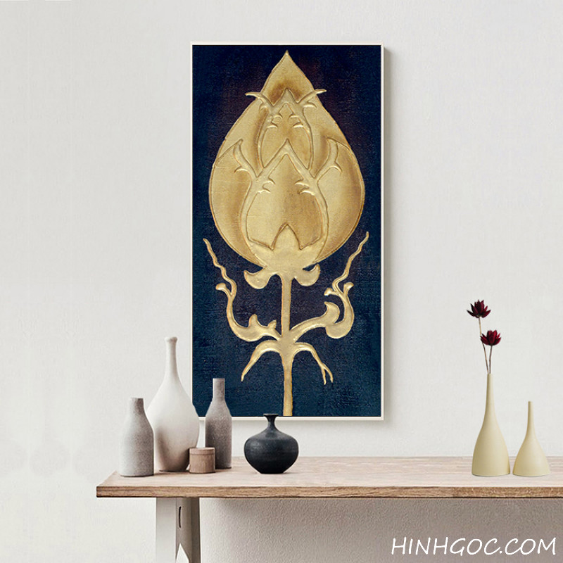 Buddha and Lotus Hand Painting File - HG330